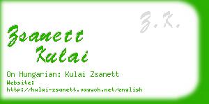 zsanett kulai business card